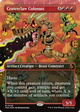 Craterclaw Colossus (Borderless) (0446) (FRA-446) - Reality Fracture Foil-1