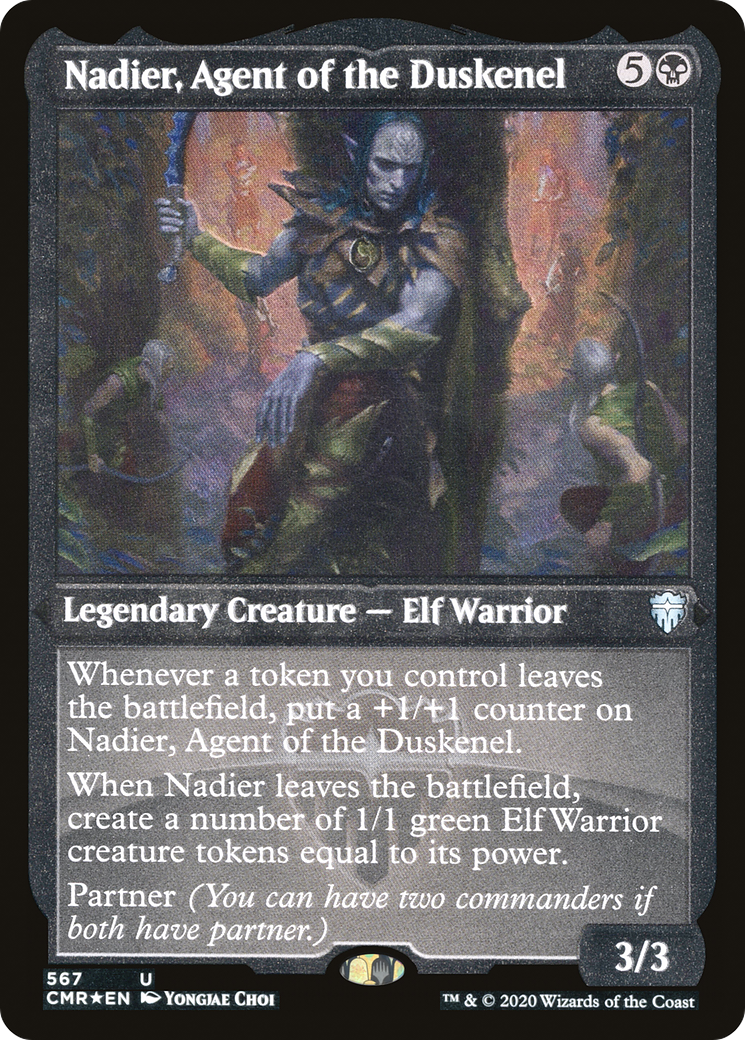 Nadier, Agent of the Duskenel (Etched) [Commander Legends]-1