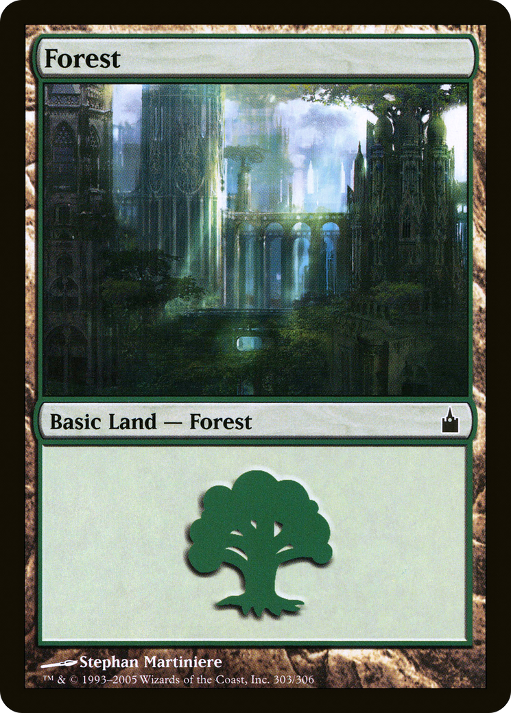 Forest (303) [Ravnica: City of Guilds]-1