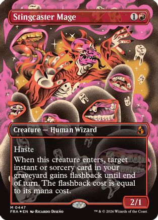 Stingcaster Mage (Borderless) (0447) (FRA-447) - Reality Fracture Foil-1