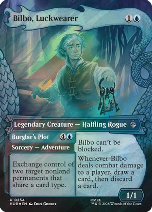 Bilbo, Luckwearer (Showcase) (Surge Foil) (HOB-254) - The Hobbit Foil-1