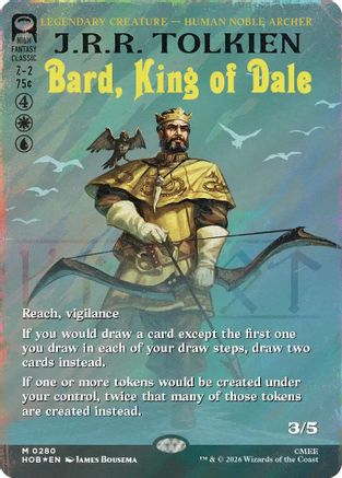 Bard, King of Dale (Borderless) (Surge Foil) (HOB-280) - The Hobbit Foil-1