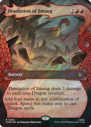 Desolation of Smaug (Showcase) (Surge Foil) (HOB-262) - The Hobbit Foil-1