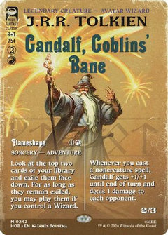 Gandalf, Goblins' Bane (Borderless) (HOB-242) - The Hobbit Foil-1