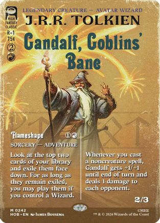 Gandalf, Goblins' Bane (Borderless) (HOB-242) - The Hobbit-1