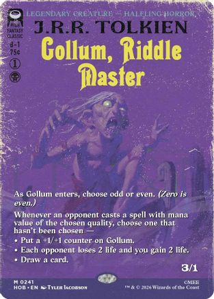 Gollum, Riddle Master (Borderless) (HOB-241) - The Hobbit Foil-1