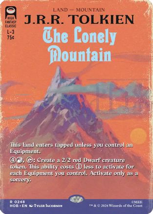 The Lonely Mountain (Borderless) (HOB-248) - The Hobbit Foil-1