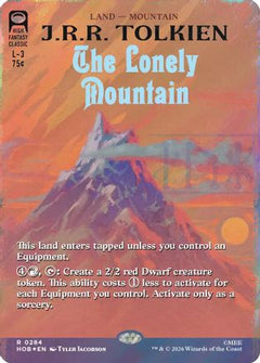 The Lonely Mountain (Borderless) (Surge Foil) (HOB-284) - The Hobbit Foil-1