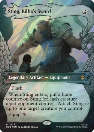 Sting, Bilbo's Sword (Showcase) (Surge Foil) (HOB-273) - The Hobbit Foil-1