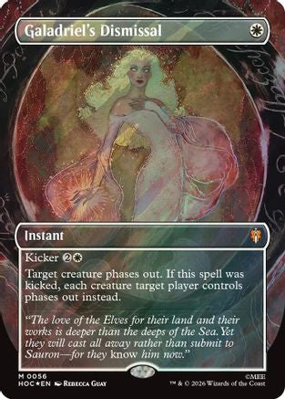 Galadriel's Dismissal (Borderless) (Surge Foil) (HOC-056) - The Hobbit: Eternal-Legal Foil-1