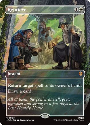 Reprieve (Borderless) (Surge Foil) (HOC-057) - The Hobbit: Eternal-Legal Foil-1