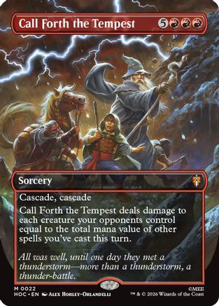 Call Forth the Tempest (Borderless) (HOC-022) - The Hobbit: Eternal-Legal-1