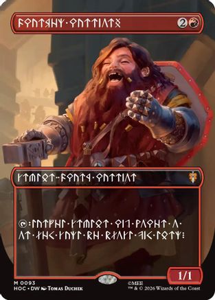 Dwarven Warriors (Borderless) (Dwarvish) (HOC-093) - The Hobbit: Eternal-Legal-1