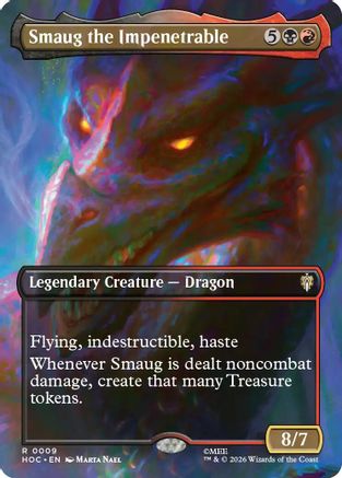 Smaug the Impenetrable (Borderless) (HOC-009) - The Hobbit: Eternal-Legal Foil-1