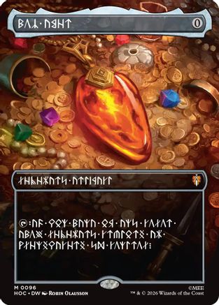 Mox Amber (Borderless) (Dwarvish) (HOC-096) - The Hobbit: Eternal-Legal Foil-1