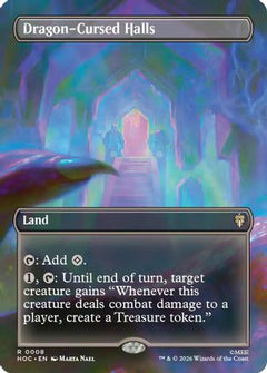 Dragon-Cursed Halls (Borderless) (HOC-008) - The Hobbit: Eternal-Legal Foil-1