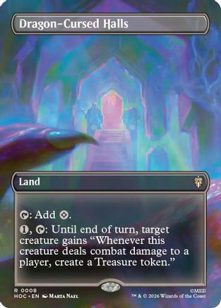 Dragon-Cursed Halls (Borderless) (HOC-008) - The Hobbit: Eternal-Legal-1