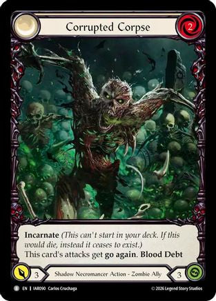 Corrupted Corpse (IAR090) - Pre-release - Usurp the Shadow Throne Rainbow Foil-1