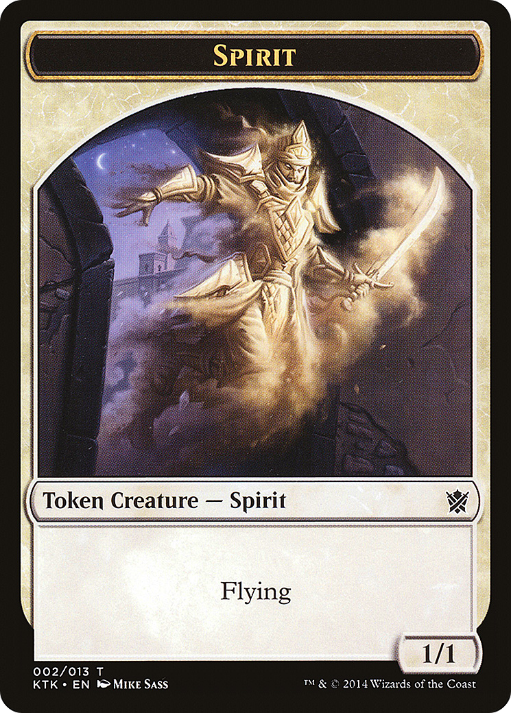 Spirit Token [Khans of Tarkir Tokens]-1