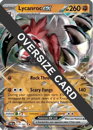 Lycanroc ex 117  - Holofoil Jumbo Cards - Double Rare-1
