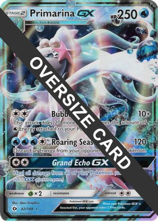Primarina GX 042  - Holofoil Jumbo Cards - Ultra Rare-1