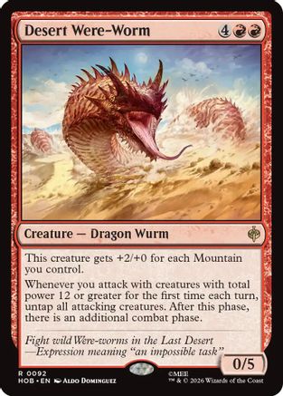 Desert Were-Worm (HOB-092) - The Hobbit Foil-1
