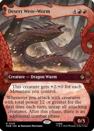 Desert Were-Worm (Showcase) (HOB-225) - The Hobbit Foil-1