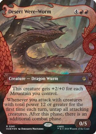 Desert Were-Worm (Showcase) (Surge Foil) (HOB-261) - The Hobbit Foil-1