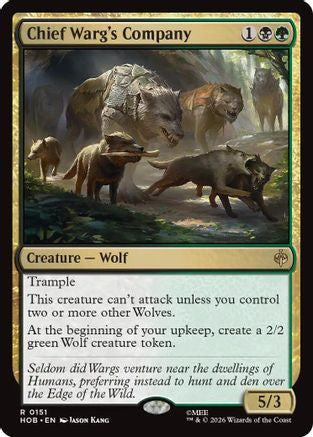 Chief Warg's Company (HOB-151) - The Hobbit Foil-1