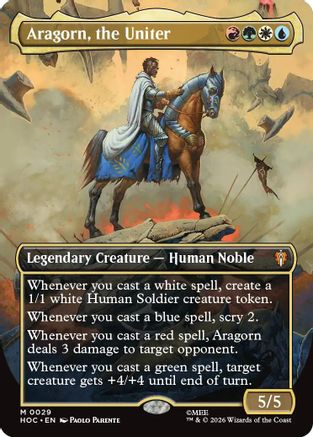 Aragorn, the Uniter (Borderless) (HOC-029) - The Hobbit: Eternal-Legal-1