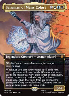 Saruman of Many Colors (Borderless) (HOC-035) - The Hobbit: Eternal-Legal-1