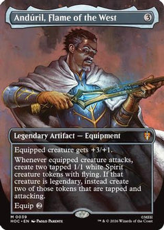Anduril, Flame of the West (Borderless) (HOC-039) - The Hobbit: Eternal-Legal Foil-1