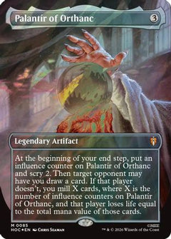 Palantir of Orthanc (Borderless) (Surge Foil) (HOC-085) - The Hobbit: Eternal-Legal Foil-1