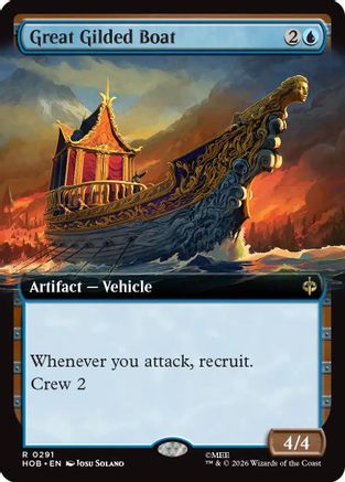 Great Gilded Boat (Extended Art) (HOB-291) - The Hobbit Foil-1