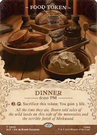Food Token (2550) (SLD-2550) - Secret Lair Drop Series-1