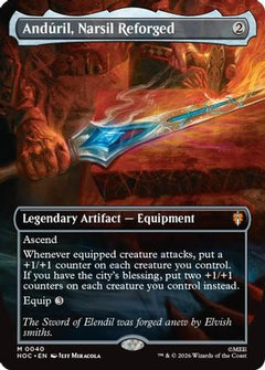 Anduril, Narsil Reforged (Borderless) (HOC-040) - The Hobbit: Eternal-Legal-1