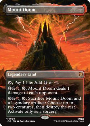 Mount Doom (Borderless) (HOC-050) - The Hobbit: Eternal-Legal Foil-1