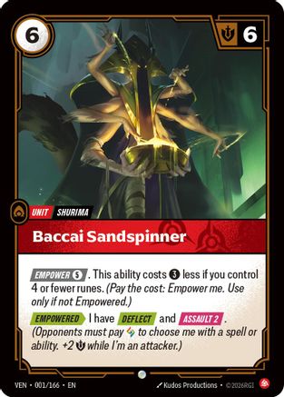 Baccai Sandspinner (001/166) - Vendetta Foil-1