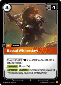 Baccai Witherclaw (078/166) - Vendetta Foil-1