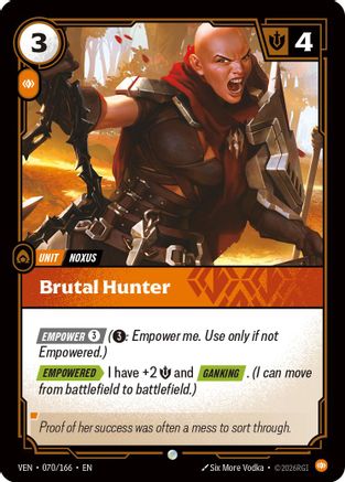 Brutal Hunter (070/166) - Vendetta Foil-1