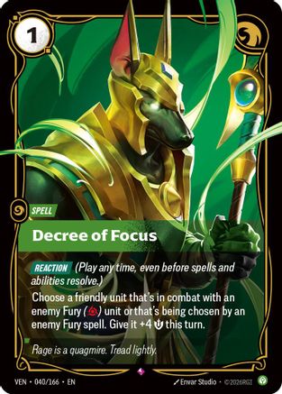 Decree of Focus (040/166) - Vendetta Foil-1