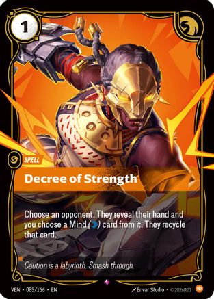 Decree of Strength (085/166) - Vendetta Foil-1