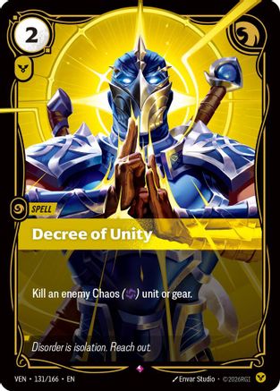 Decree of Unity (131/166) - Vendetta Foil-1