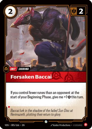Forsaken Baccai (005/166) - Vendetta Foil-1