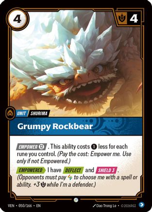 Grumpy Rockbear (050/166) - Vendetta Foil-1