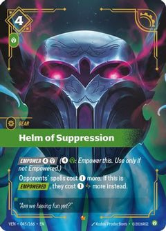 Helm of Suppression (045/166) - Vendetta Foil-1
