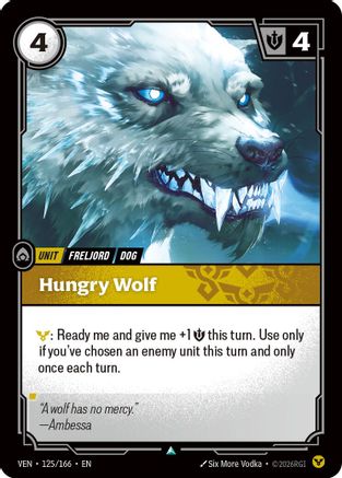 Hungry Wolf (125/166) - Vendetta Foil-1