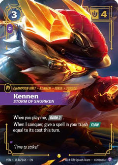 Kennen, Storm of Shuriken (Alternate Art) (113a/166) - Vendetta Foil-1