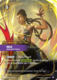 Mel, Defiant Soul (Overnumbered) (188/166) - Vendetta Foil-1