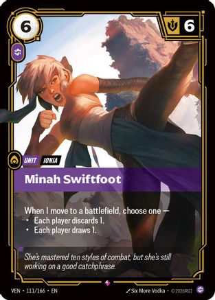 Minah Swiftfoot (111/166) - Vendetta Foil-1
